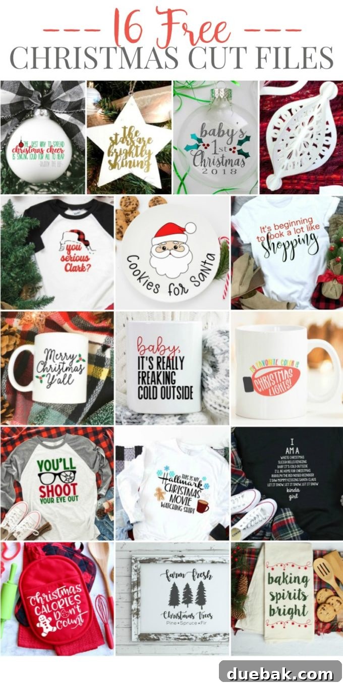 Collection of Free Christmas SVG Designs