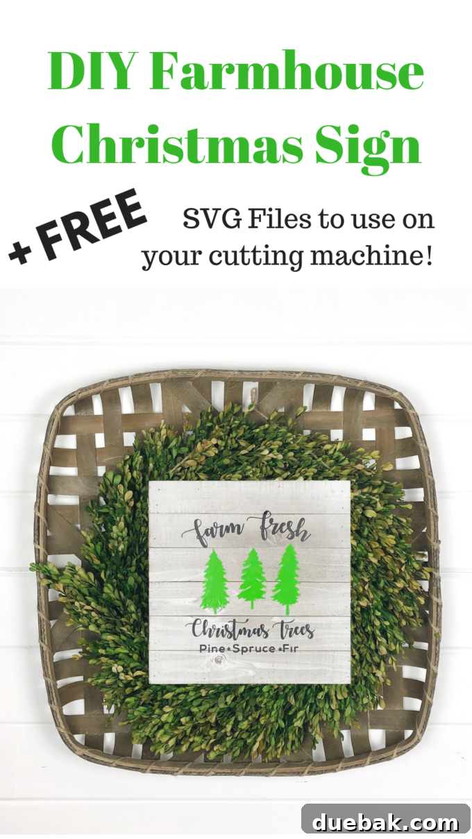Handmade Farm Fresh Christmas Trees Sign