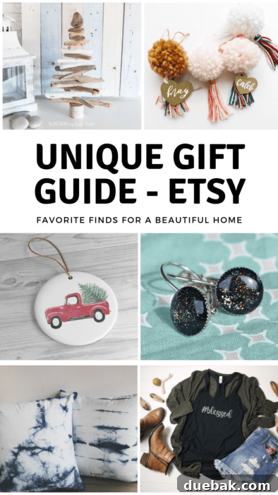 Etsy's Curated Unique Gift Ideas 6 Inspiring image showcasing the joy of handmade gifts or DIY projects.