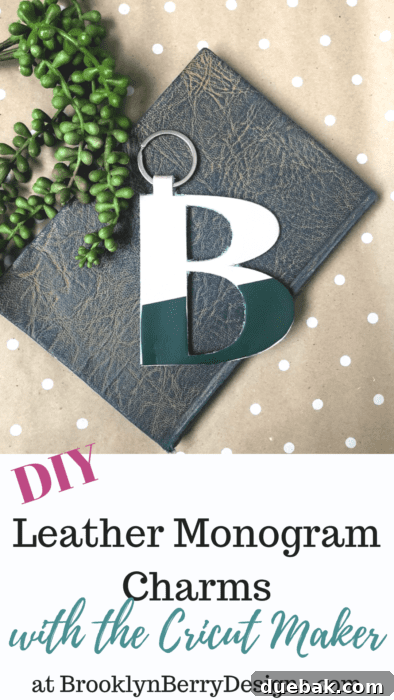 Showcasing a personalized Leather Monogram Charm with a decorative tassel, ready for gifting or display.