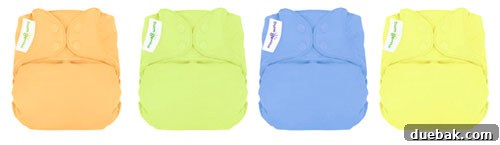 A collection of modern, eco-friendly cloth diapers, showcasing their variety and convenience.
