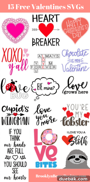 Close-up of a finished Valentine's Day card featuring the 'I Love You A Sloth' SVG