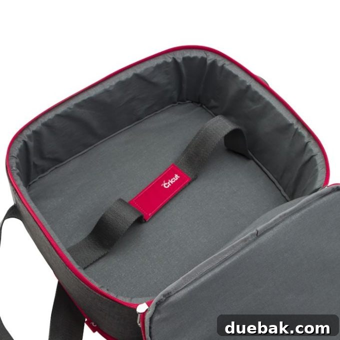 Interior of an EasyPress Tote showcasing its padded lining for protection
