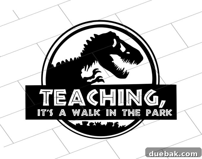 Educator Complimentary SVG Design 7 Completed custom teacher gift made with a free SVG file