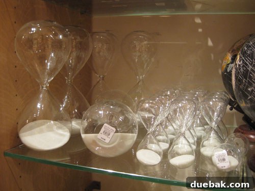Elegant Hourglasses from Pottery Barn