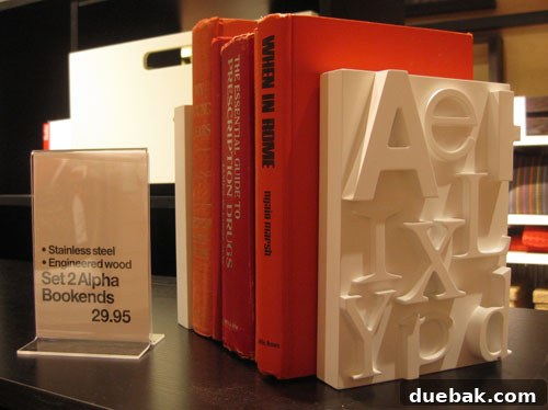 Stylish Bookends from Crate & Barrel