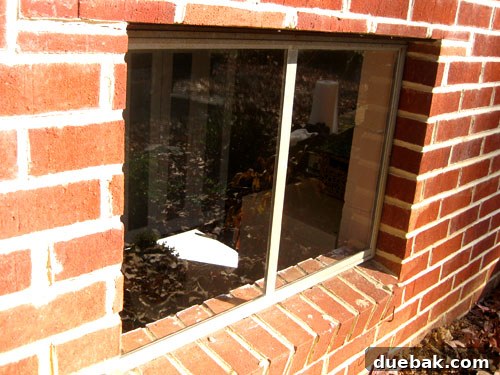 Sparkling clean window pane