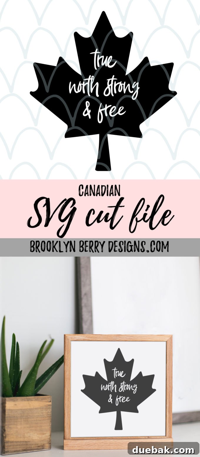 Festive Freedom SVGs: Canada Day & Independence Day Graphics 6 Get ready for Canada Day with this free SVG cut file from Brooklyn Berry Designs.