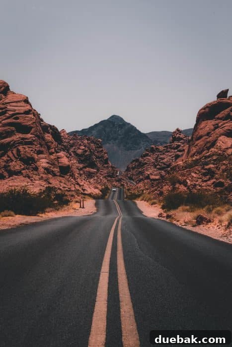 highway with car in the mountains