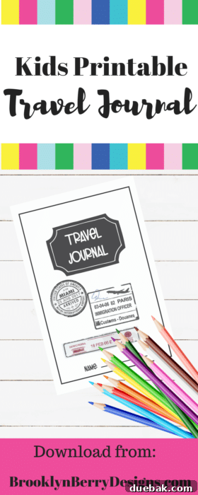 This printable travel journal is a great way to get kids writing and makes the perfect souvenir.