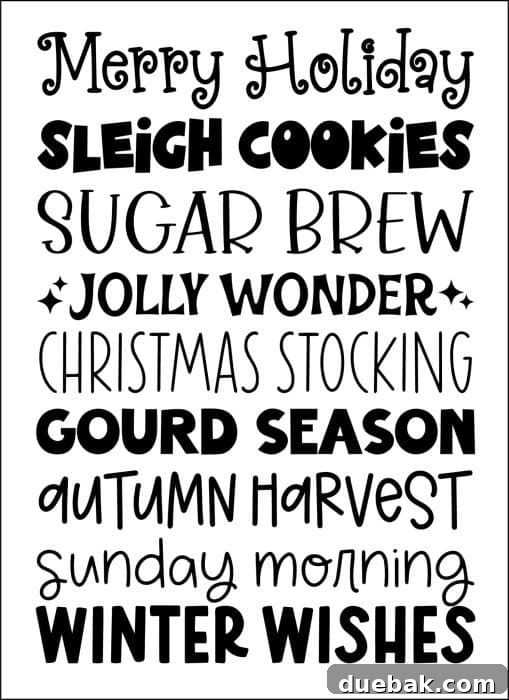 Essential Cricut Access Fonts for Every Crafter 10 Screenshot of Cricut Design Space showcasing new holiday-themed fonts from the October 2022 update.