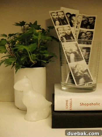 A series of candid black-and-white photostrips, capturing joyful moments from anniversaries and significant life events, including a pregnancy announcement.