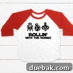 Craft Custom Star Wars Shirts Free SVG 6 A small image showing a close-up of the Rollin' With The Homies shirt.