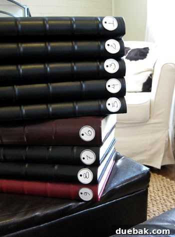 Preserving Your Past: A Numbered Photo Album System 2 Collection of uniformly organized and numbered photo albums