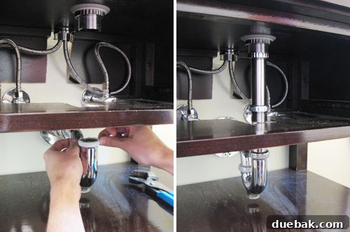 Tested leak-free bathroom sink