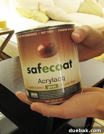 Applying Safecoat Acrylaq for waterproofing