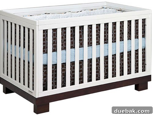 Sustainable Cribs for a Healthy Baby 4 Modern Espresso White Crib
