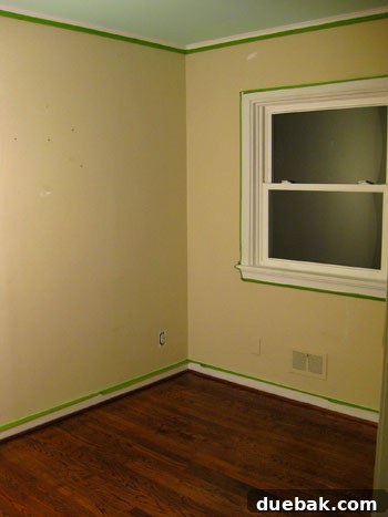 Taping Walls for Green Paint