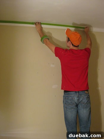 Taping Crown Molding with Frog Tape