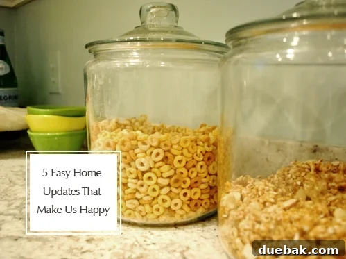 A curated collection of five delightful and easy home updates that promise to brighten your days and elevate your living space into a truly happy home.