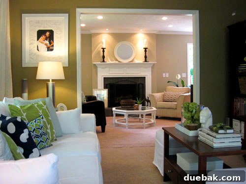 Colorful throw pillows