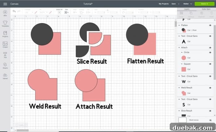 Learn how to customize with Cricut Design Space tools. How to use the slice, weld, flatten, contour, attach tools for better designs.