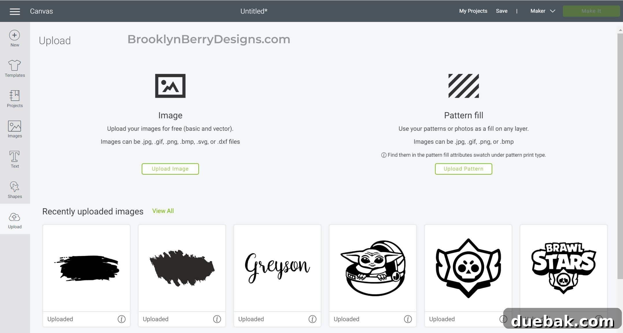 Cricut Design Space Jumpstart for New Makers 15 Cricut Design Space Upload feature for importing custom images like SVG, JPG, PNG.