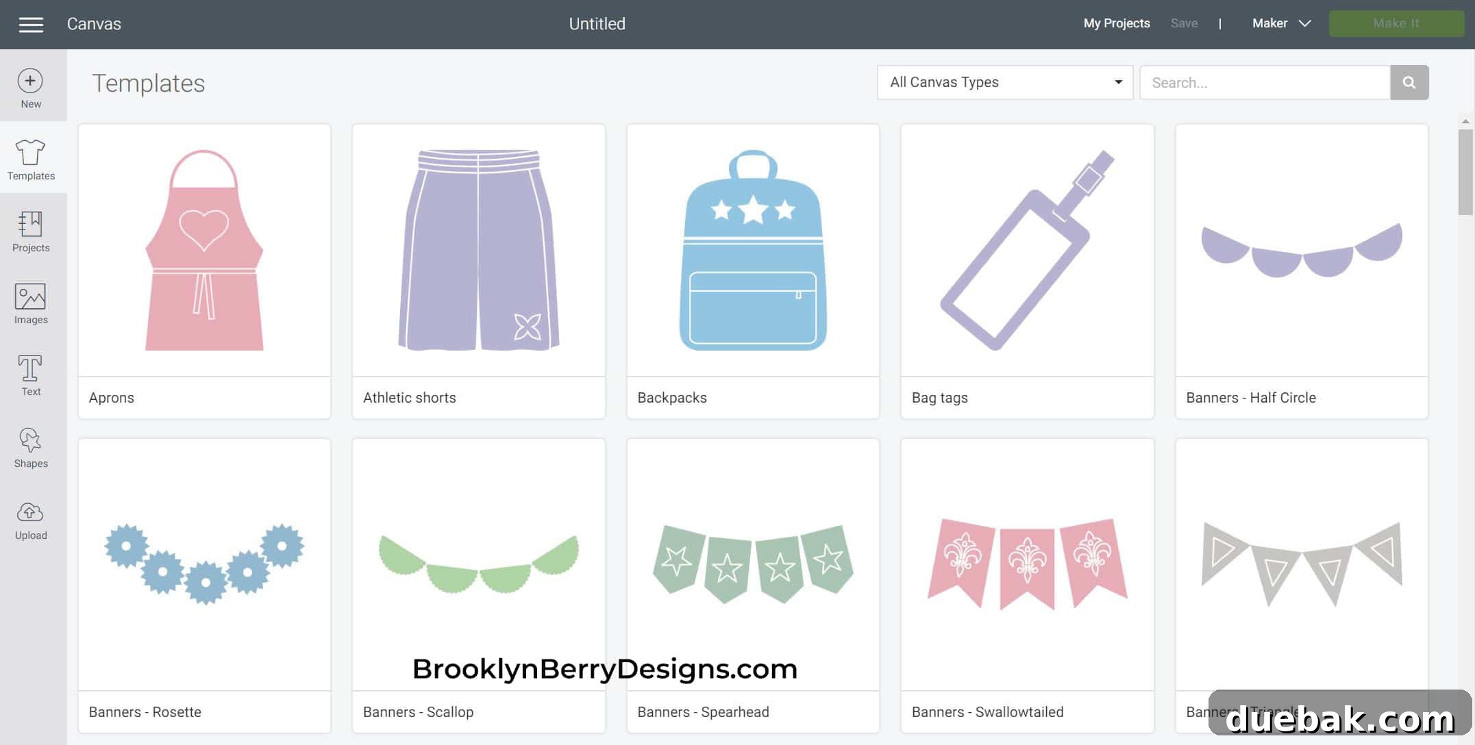 Cricut Design Space Jumpstart for New Makers 9 Cricut Design Space Templates feature for sizing and visualizing designs on mockups.