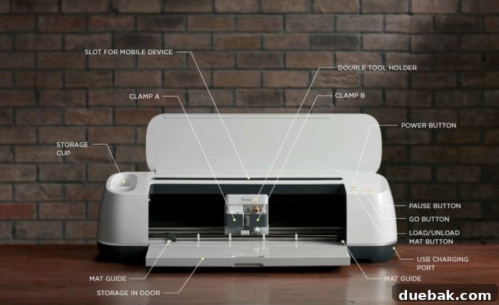 Cricut Maker FAQs Answered 2 A comparison image of different Cricut cutting machines, showcasing their distinct designs.