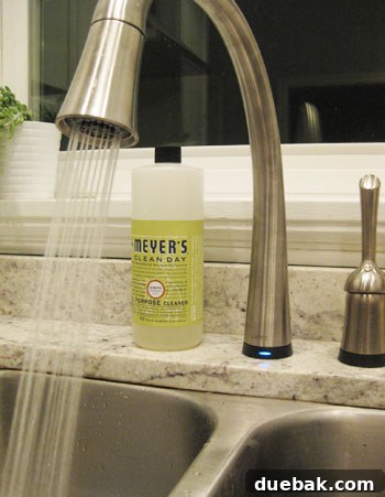 Blue indicator light on Delta faucet