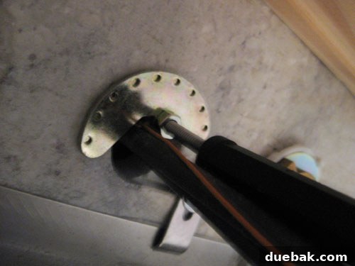 Faucet wiring under the sink
