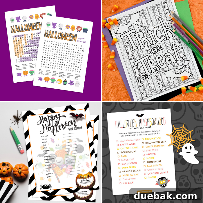 Spooktacular Free Halloween I Spy Printable 4 More free Halloween themed printables for games and activities.