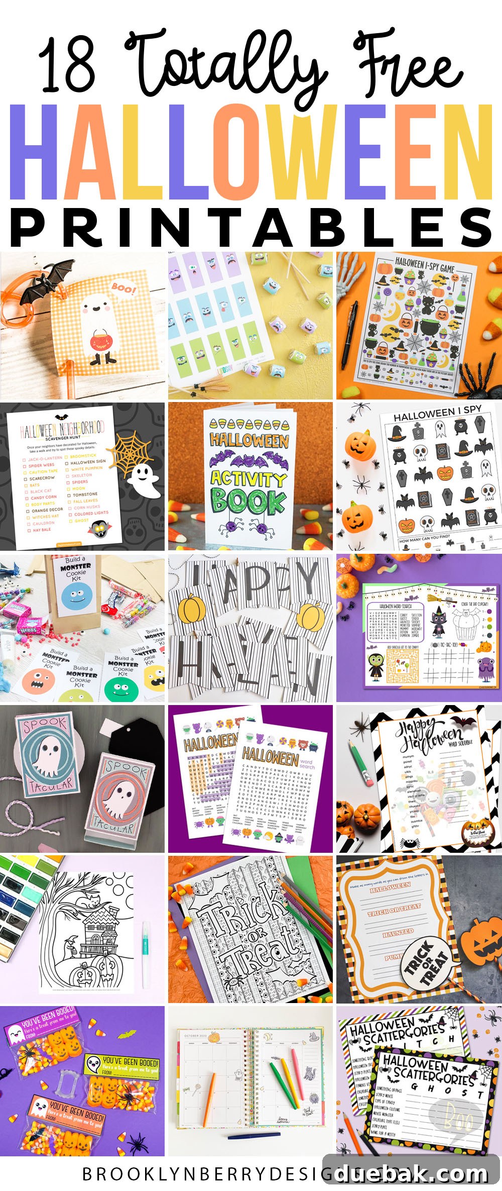 Spooktacular Free Halloween I Spy Printable 8 Free Halloween printable resources and activities.