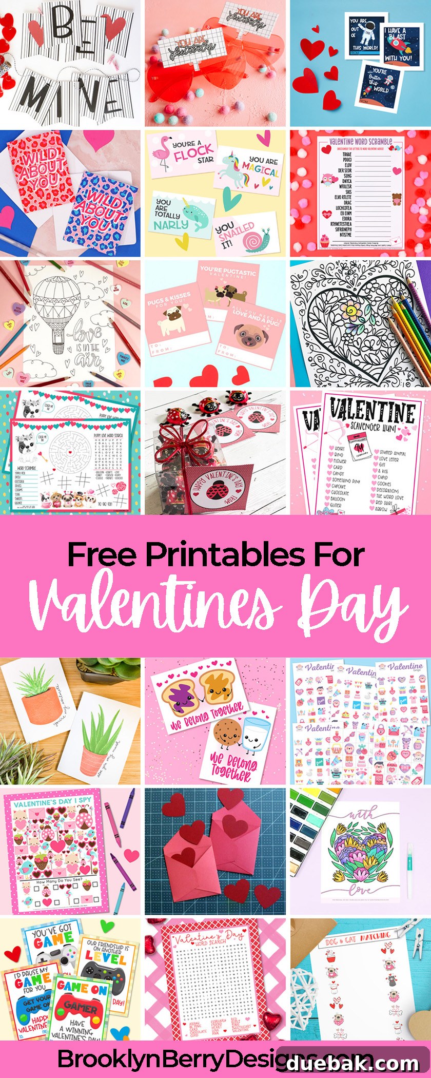 A comprehensive collection of free printable valentines day cards, showcasing a wide variety of themes and designs.