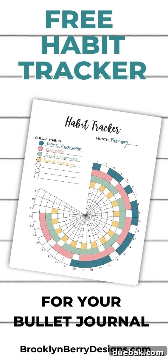 A hand using a yellow highlighter to mark a completed habit on a colorful, circular printable habit tracker, showing consistent effort.