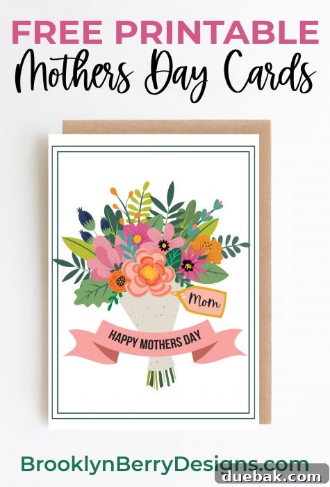 Heartfelt Printable Mother's Day Cards 5 Pin this for free printable Mothers Day cards