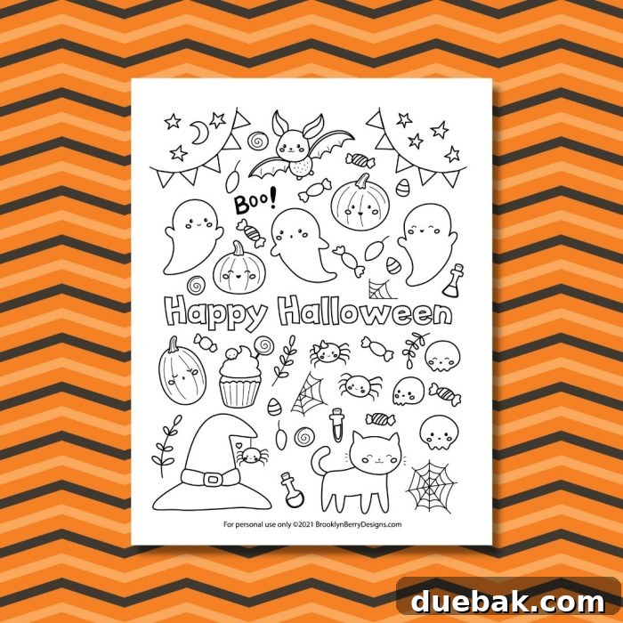 Close-up of a Halloween themed counting pumpkins activity sheet, featuring various sizes of pumpkins.