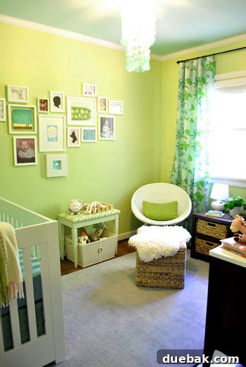 A room painted with eggshell finish, showing its subtle sheen on the walls.