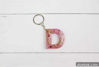 Make Your Own Custom Resin Letter Keychains