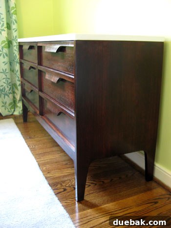 Finished Two-Tone Nursery Dresser