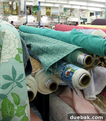 Nursery fabric selection at Mary Jo's
