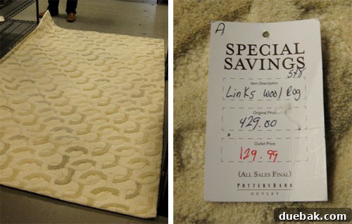 Pottery Barn Outlet rug find
