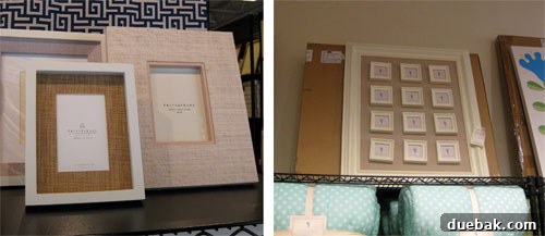 Pottery Barn Outlet frames and DIY ideas