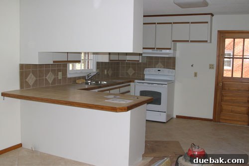 Dated kitchen before renovation