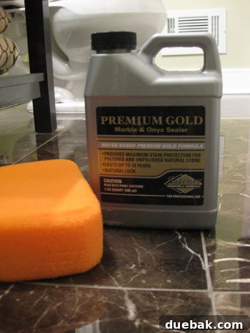 Specialty marble sealer kit