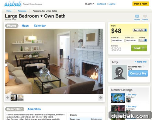 Our Pasadena Home 2 Our living room photo used in an Airbnb scam