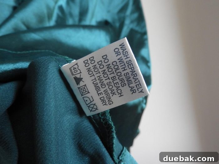 Printable Garment Care Symbols Guide 2 clothing label with wash instructions