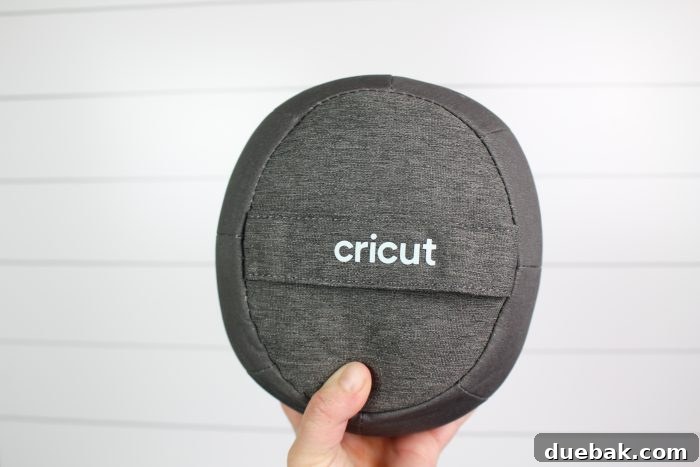 The Ultimate Guide To Cricut Hat Press 8 Close-up view of a custom design cut from vinyl, ready for pressing