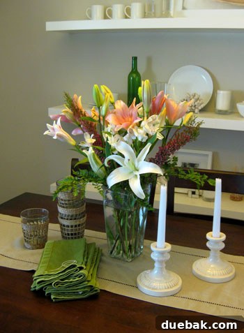 Birthday Bonanza: Smartly Sourced Splendor 3 Vibrant birthday flower arrangement with lilies, alstroemeria, and plum heather, showcasing the detailed layering and harmonious colors.