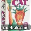Rat A Tat Cat card game box art with playful cat and rat illustrations.